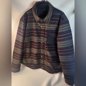 Pendleton Conway Mount Hood Badland Stripe wool shacket jacket Mens XL like new
